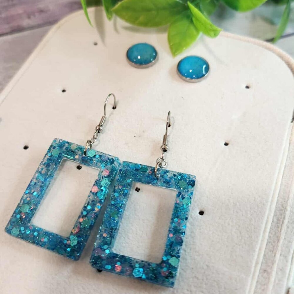 Teal 2pk of Boutique Earrings